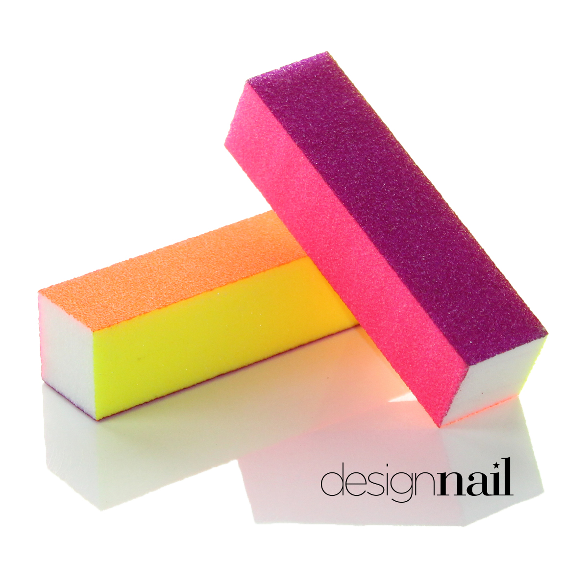 Neon 4 Sided Sanding Block by Design Nail